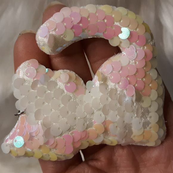 New Adorable Set of 5 Sequin Kitty Cat Keychain Purse charms 🐱🐈 - Picture 11 of 15